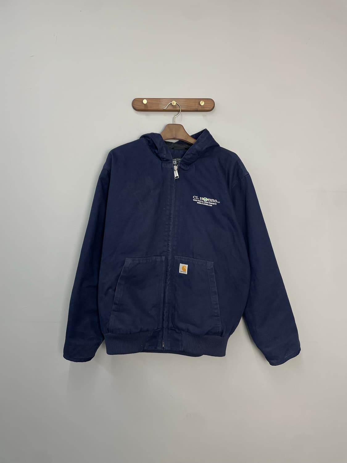 칼하트 OG 네이비 샌드스톤 액티브 워크 자켓 H2098 상품이미지3