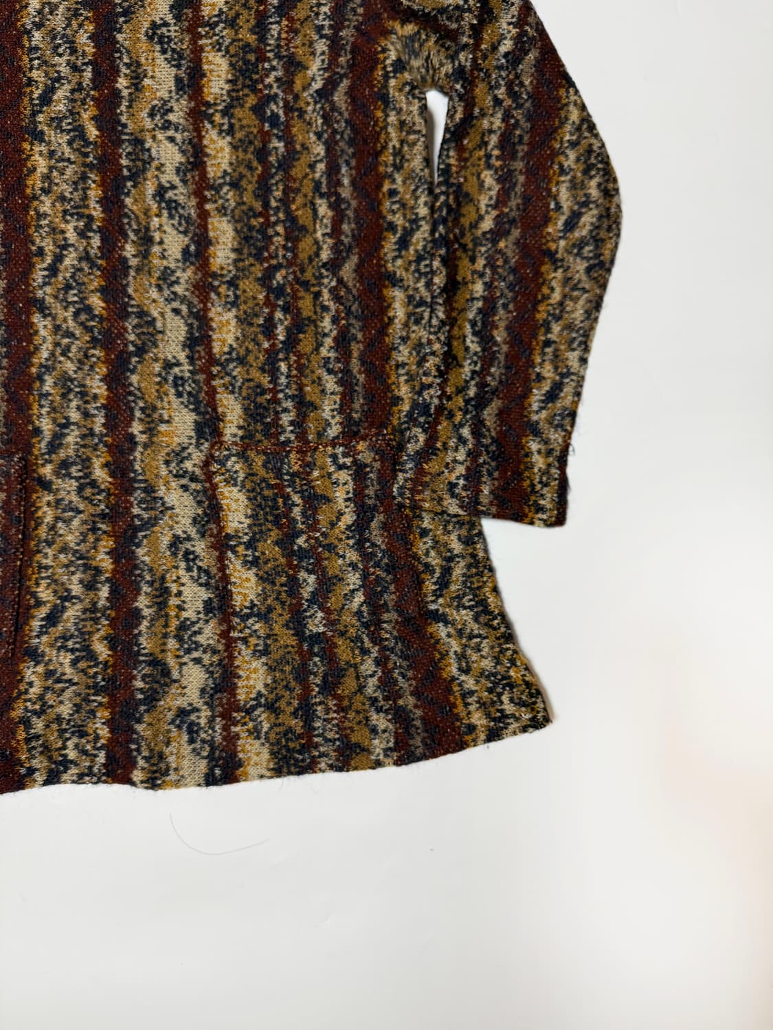 미쏘니 패턴 포켓 니트 상품이미지3