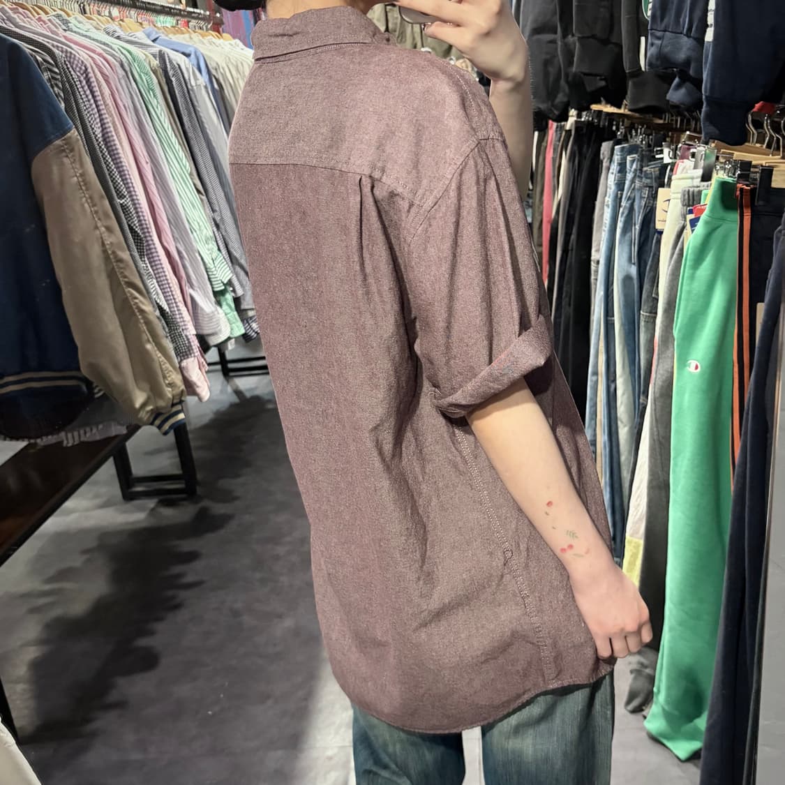 [IM] Carhartt 칼하트 반팔 셔츠 버건디 상품이미지7