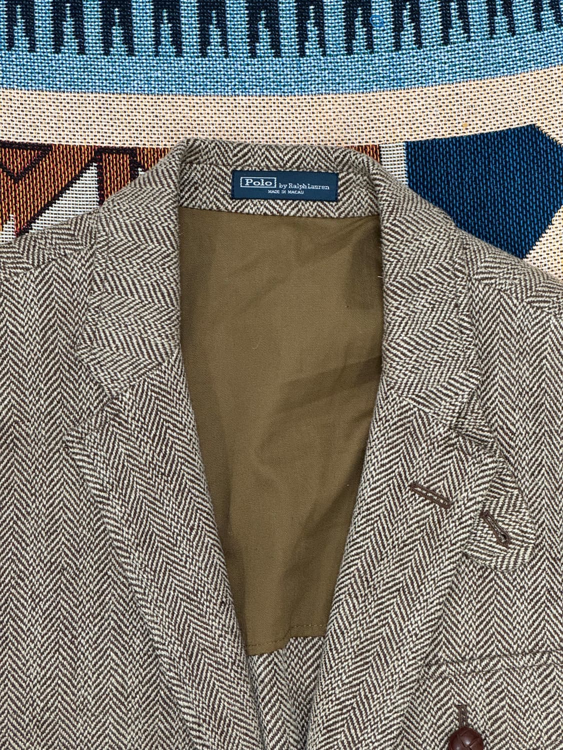 폴로 헤링본 엘보 패치 자켓 42 상품이미지3