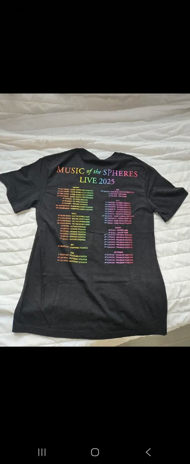 콜드플레이 모츠 티셔츠 S 상품이미지2