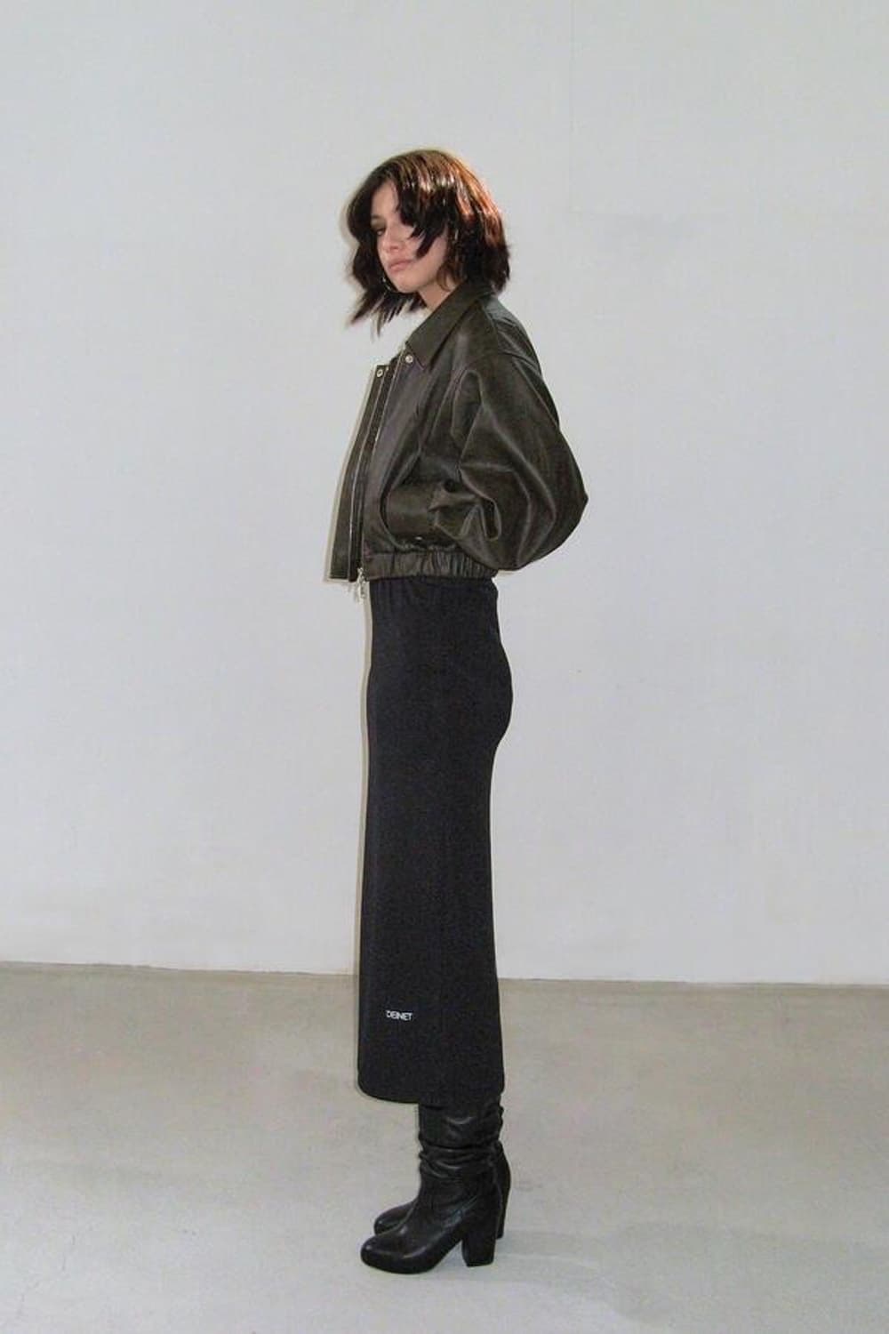 다이닛 부츠 DEINET RIMPLE LONG BOOTS IN BLACK 상품이미지3