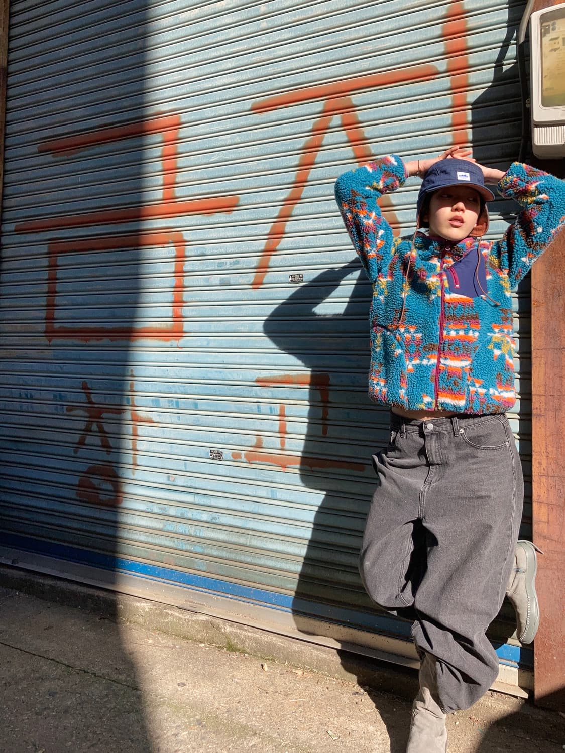 Titicaca 에스닉 패턴 쉐르파 플리스 후드 집업  상품이미지2