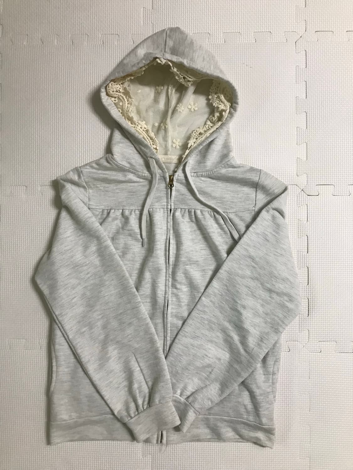 빈티지 레이스 후드집업 상품이미지1