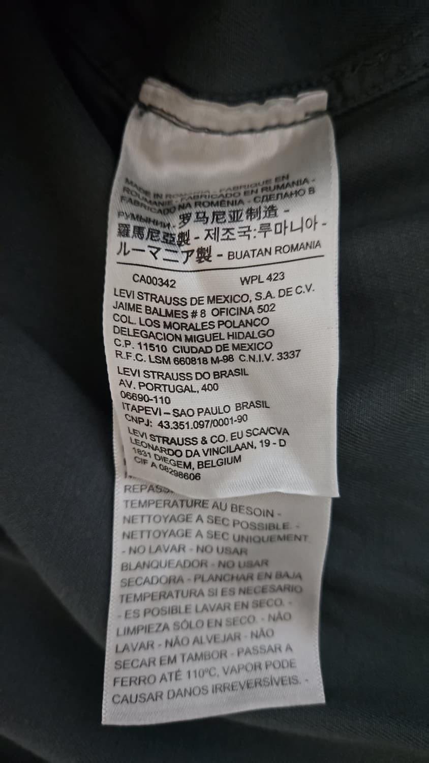 리바이스 LVC 1950's 탭 트윌 셔츠 어반 치크 S 상품이미지9