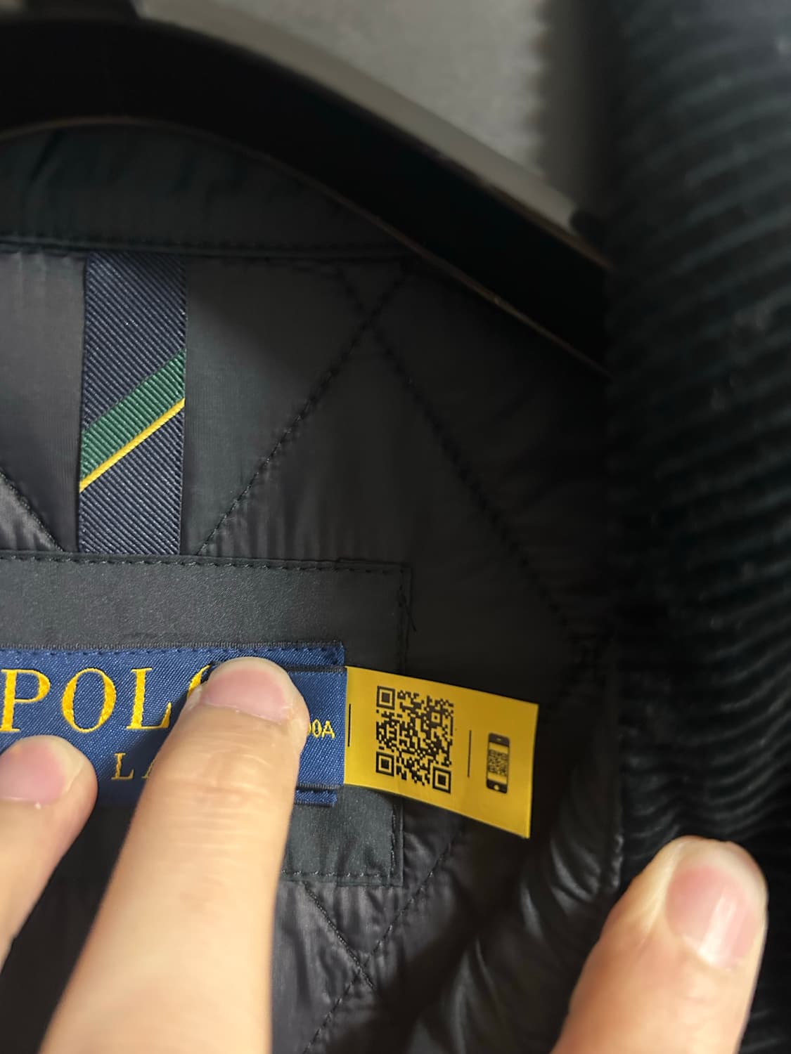 폴로 퀼트자켓 퀼팅자켓 퀄팅자켓 블랙 L 상품이미지5