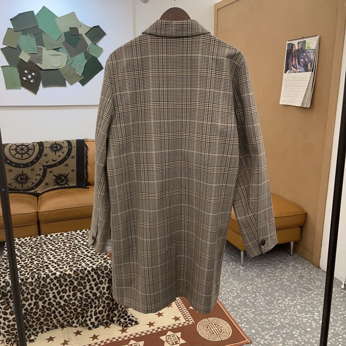 아페쎄 APC 아이유 모던시크 캐주얼 체크 맥코트 L C08964 상품이미지4