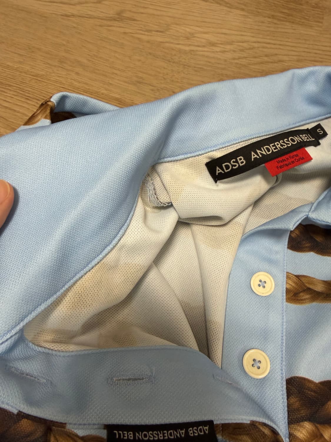 앤더슨벨 헤어 브라이드 스트라이프 셔츠 HAIR BRAID STRIPE  상품이미지4