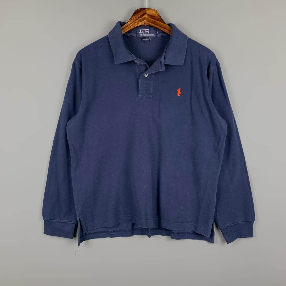 폴로 랄프로렌 신형 네이비 긴팔 카라 티셔츠 상품이미지2