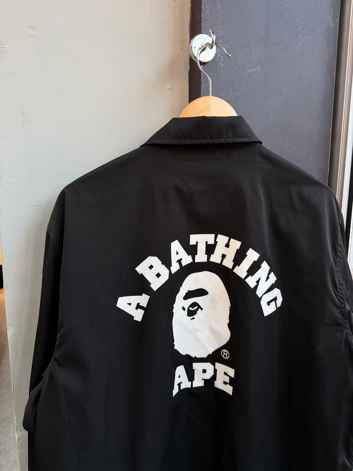 2XL/ 베이프 나일론 로고 프린팅 코치 자켓 상품이미지7