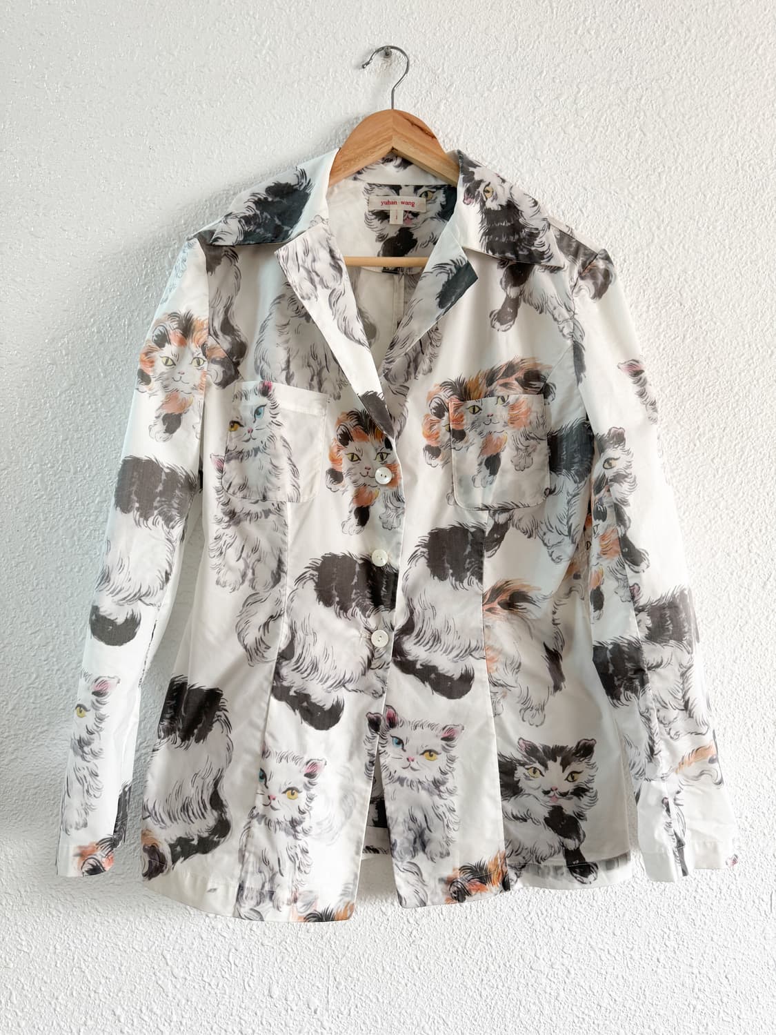 Yuhan Wang Cat shirt 22AW 상품이미지1