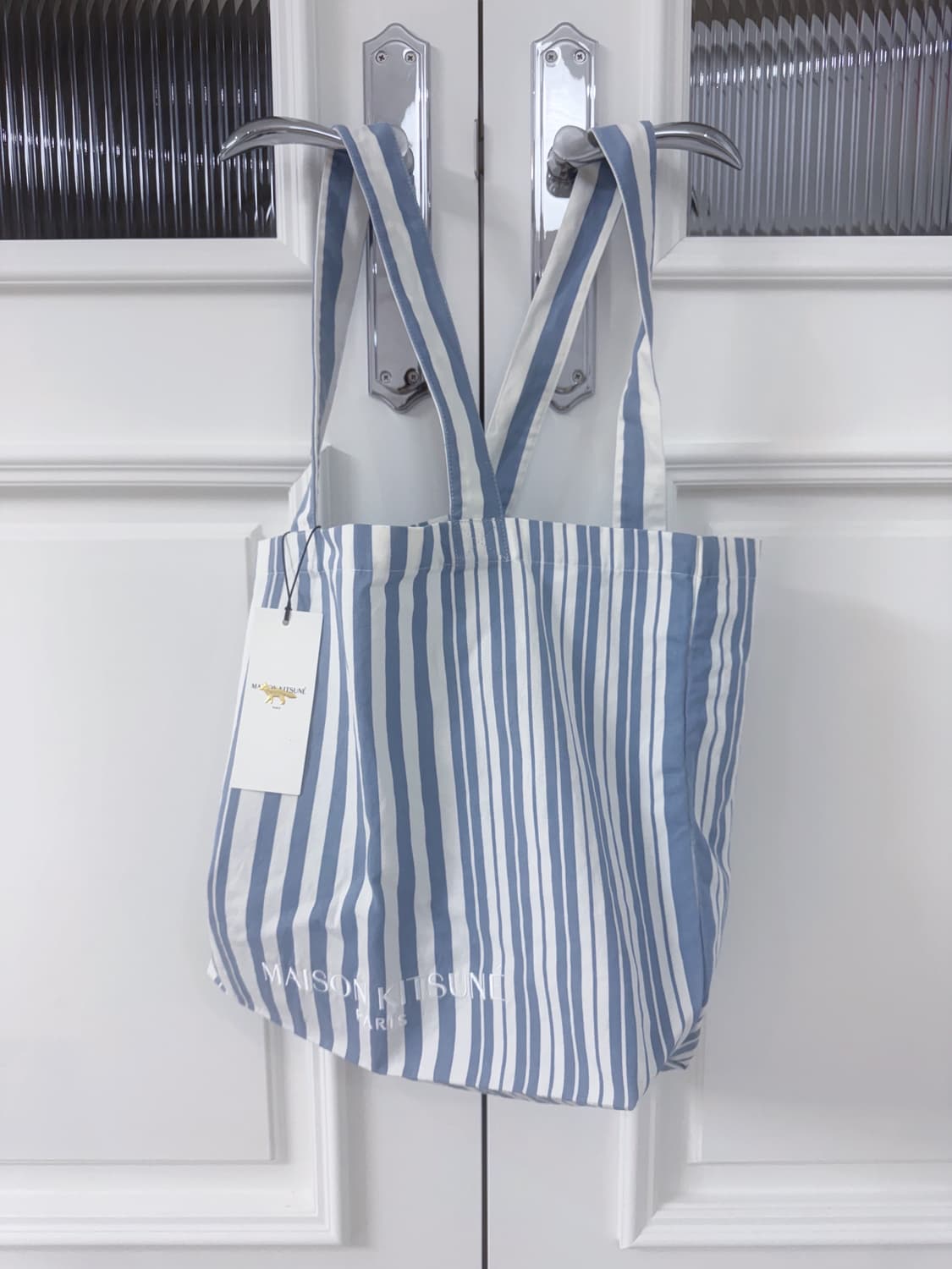 2022SS 메종키츠네 코튼 린넨 에코백 상품이미지1