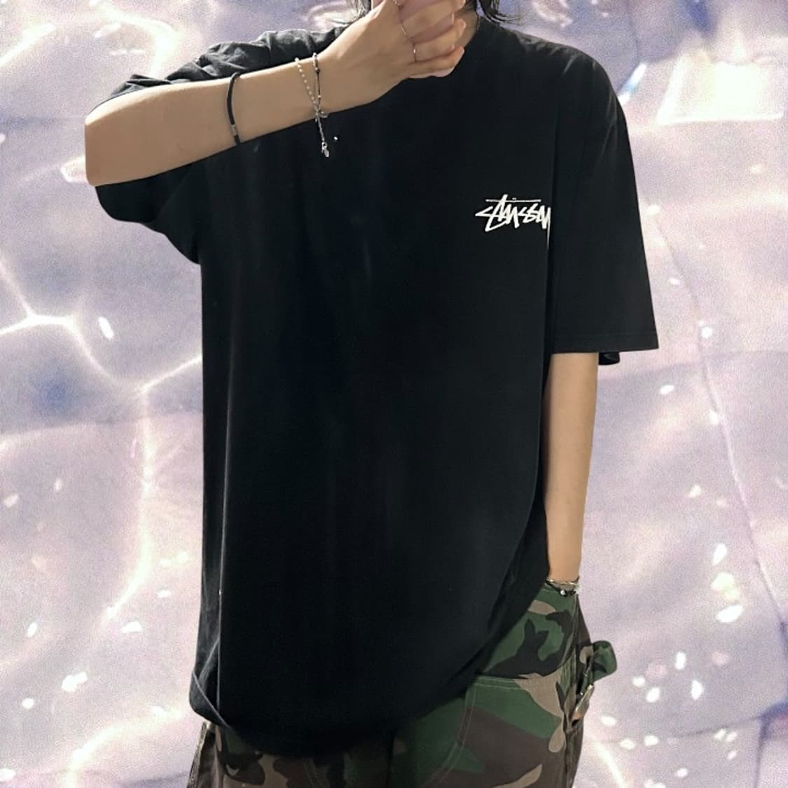 스투시 다이스 반팔 아웃 티셔츠 블랙 XL  상품이미지3