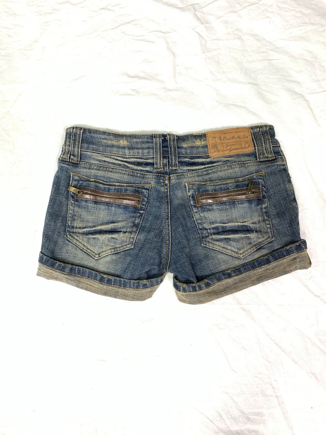 Washed denim short pants  상품이미지3