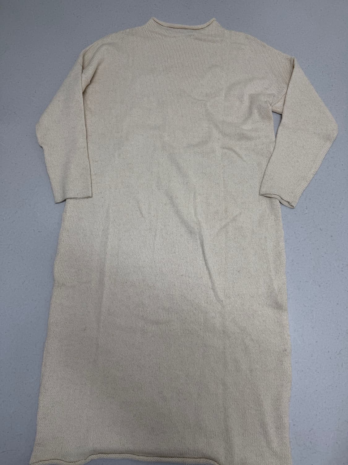 NIDO 25PS Simple Turtleneck Dress, Ecru 상품이미지9