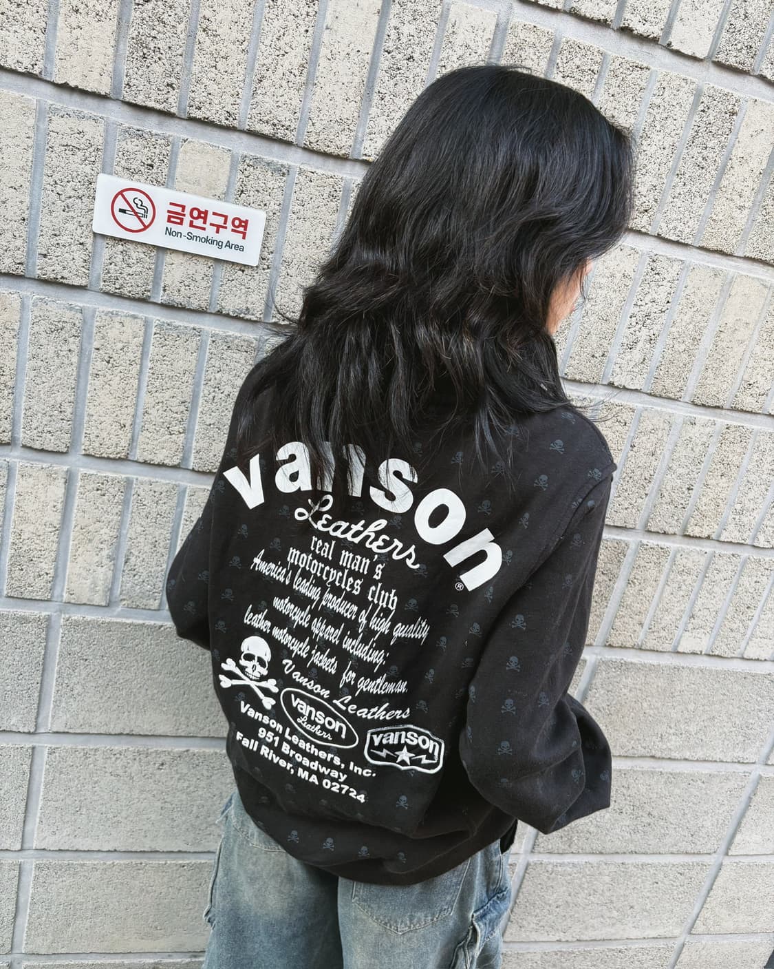 밴슨 오버핏 패턴 후드집업 상품이미지3