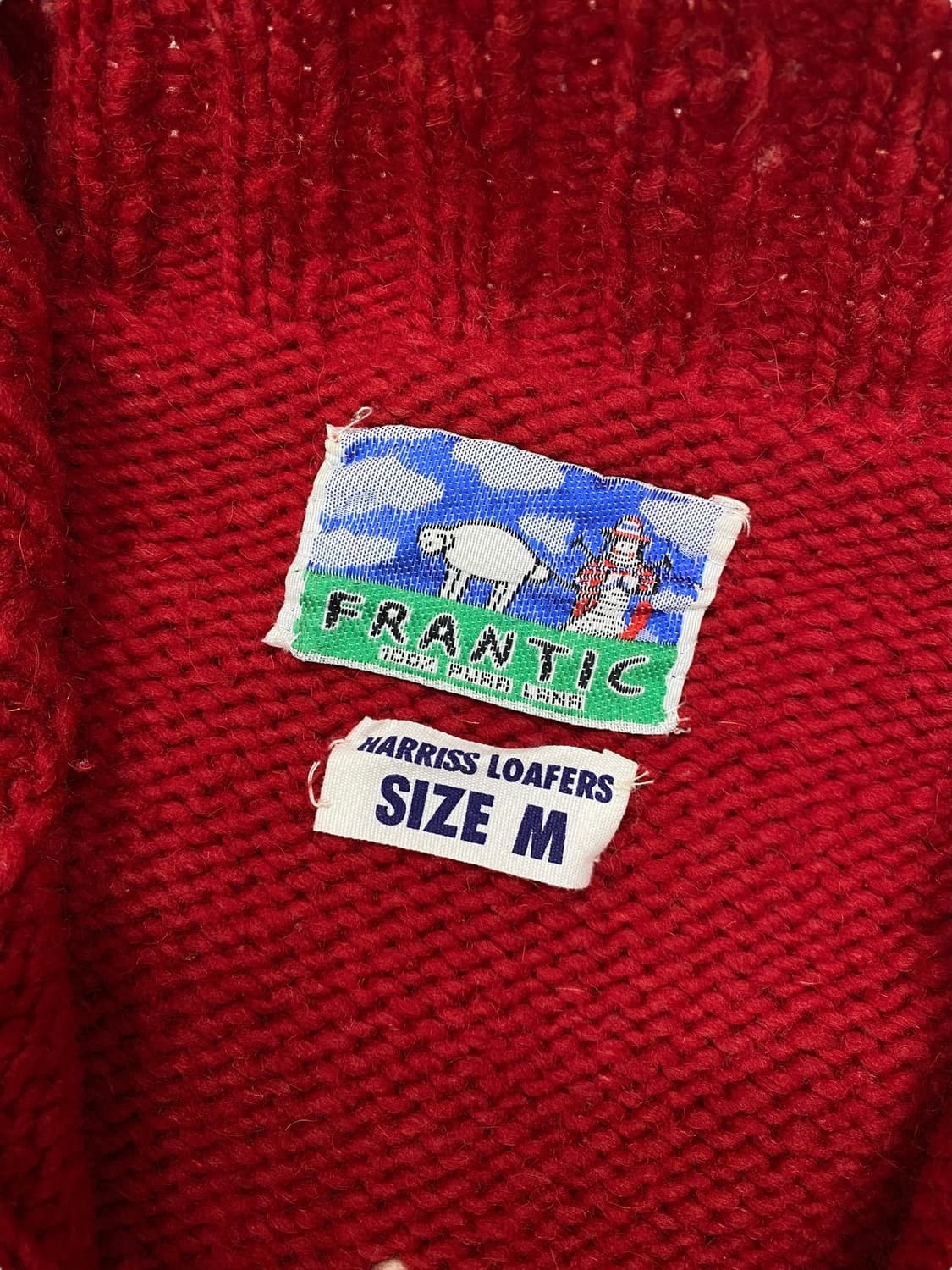 Frantic 핸드니트 울 집업 스웨터 상품이미지7