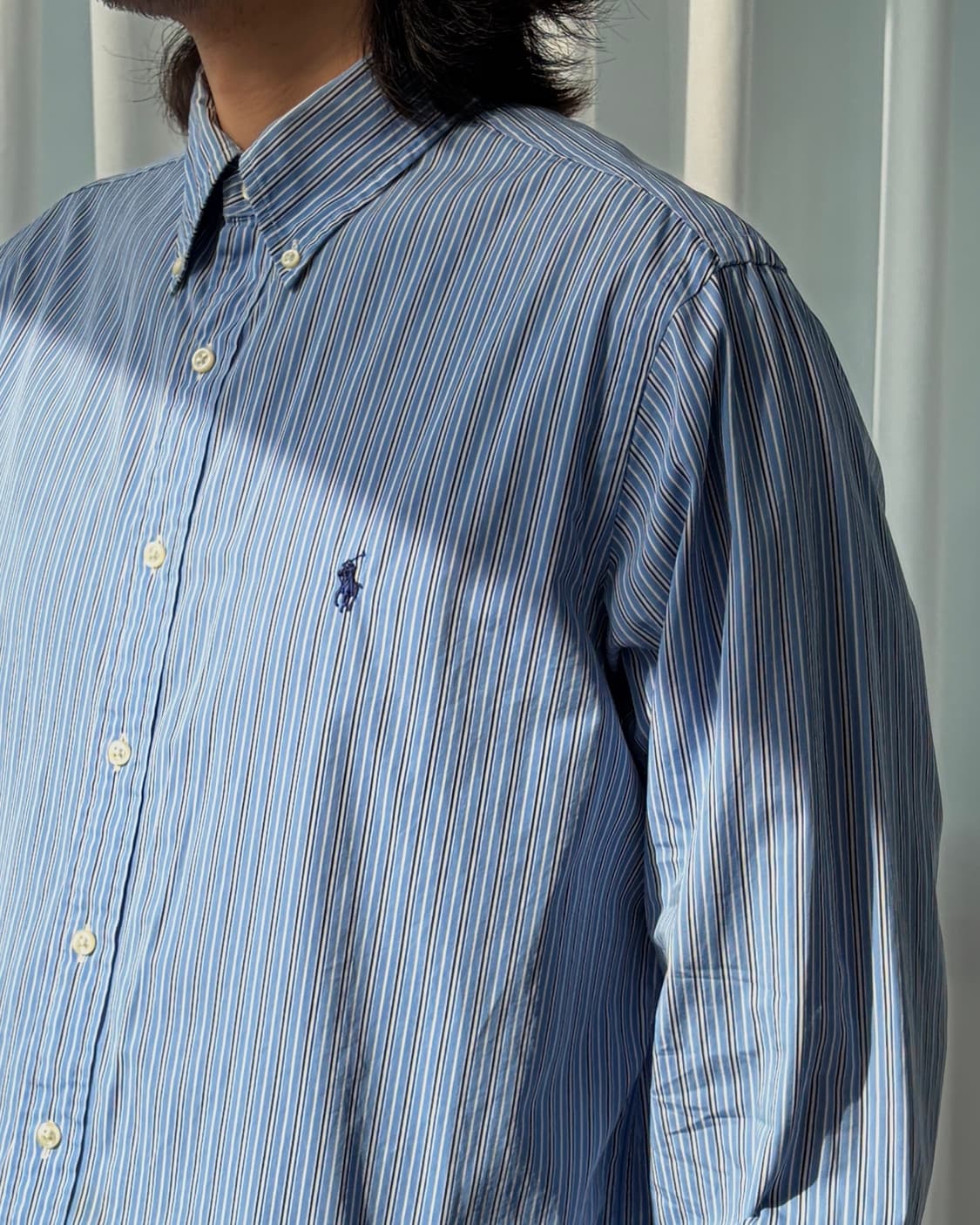 [L]폴로 랄프로렌 스트라이프 포플린 셔츠 상품이미지4