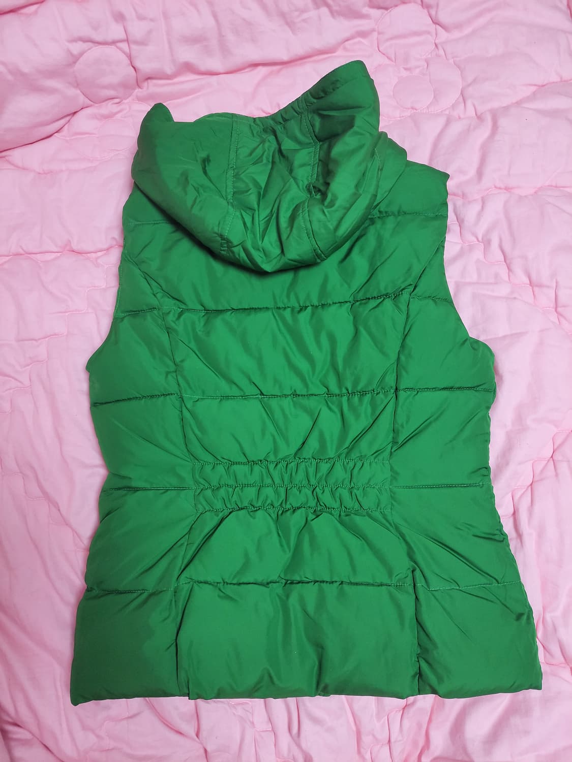 급처상태좋음!후아유 양털 후드 패딩 조끼베스트 럭키슈에뜨st나이키st 상품이미지3