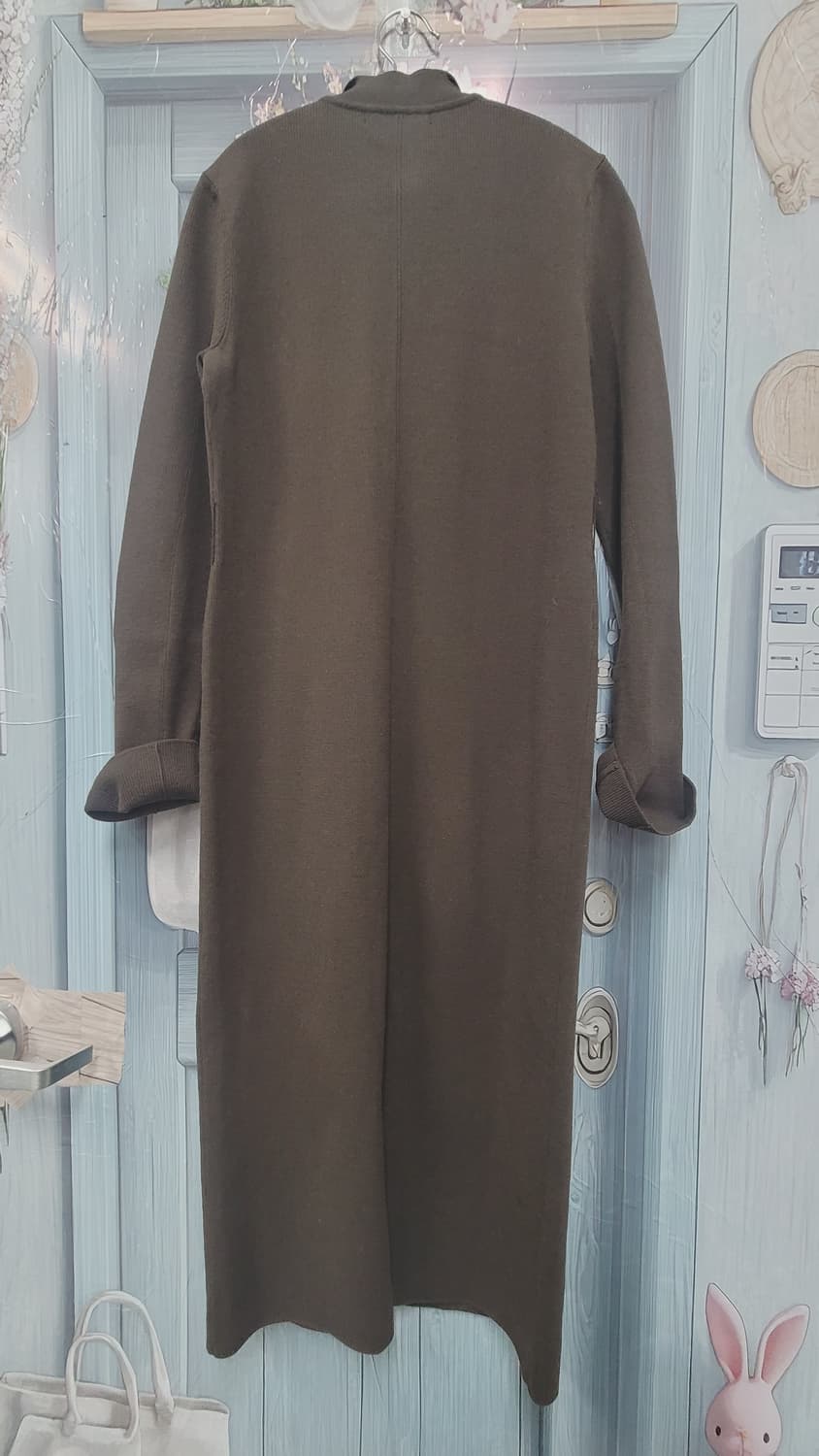 미샤 브라운 니트  원피스 상품이미지6