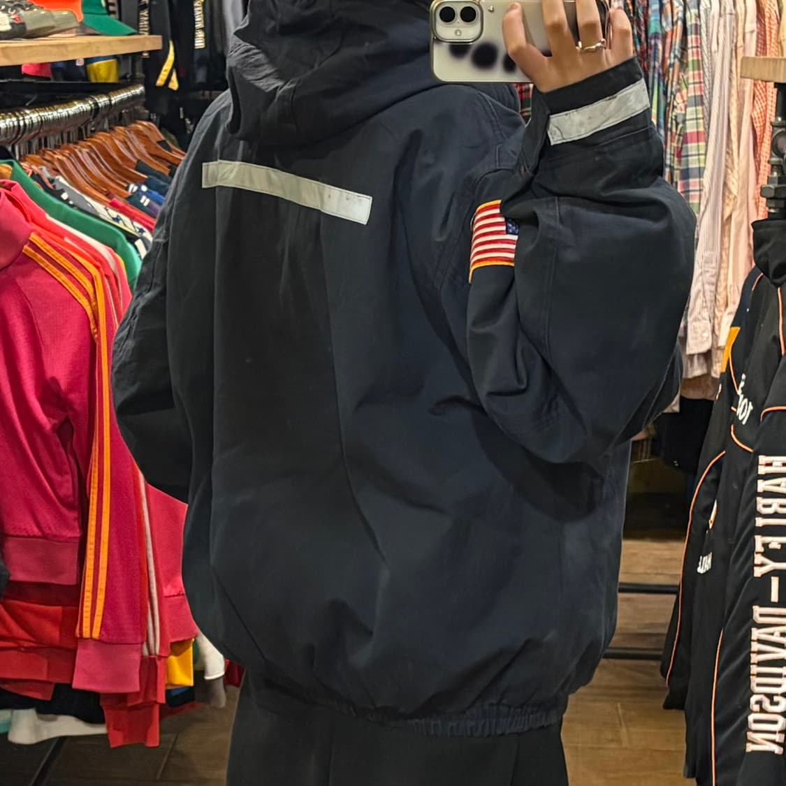 [HI] VTG 레드캡 팀 워크 자켓 블루 상품이미지5