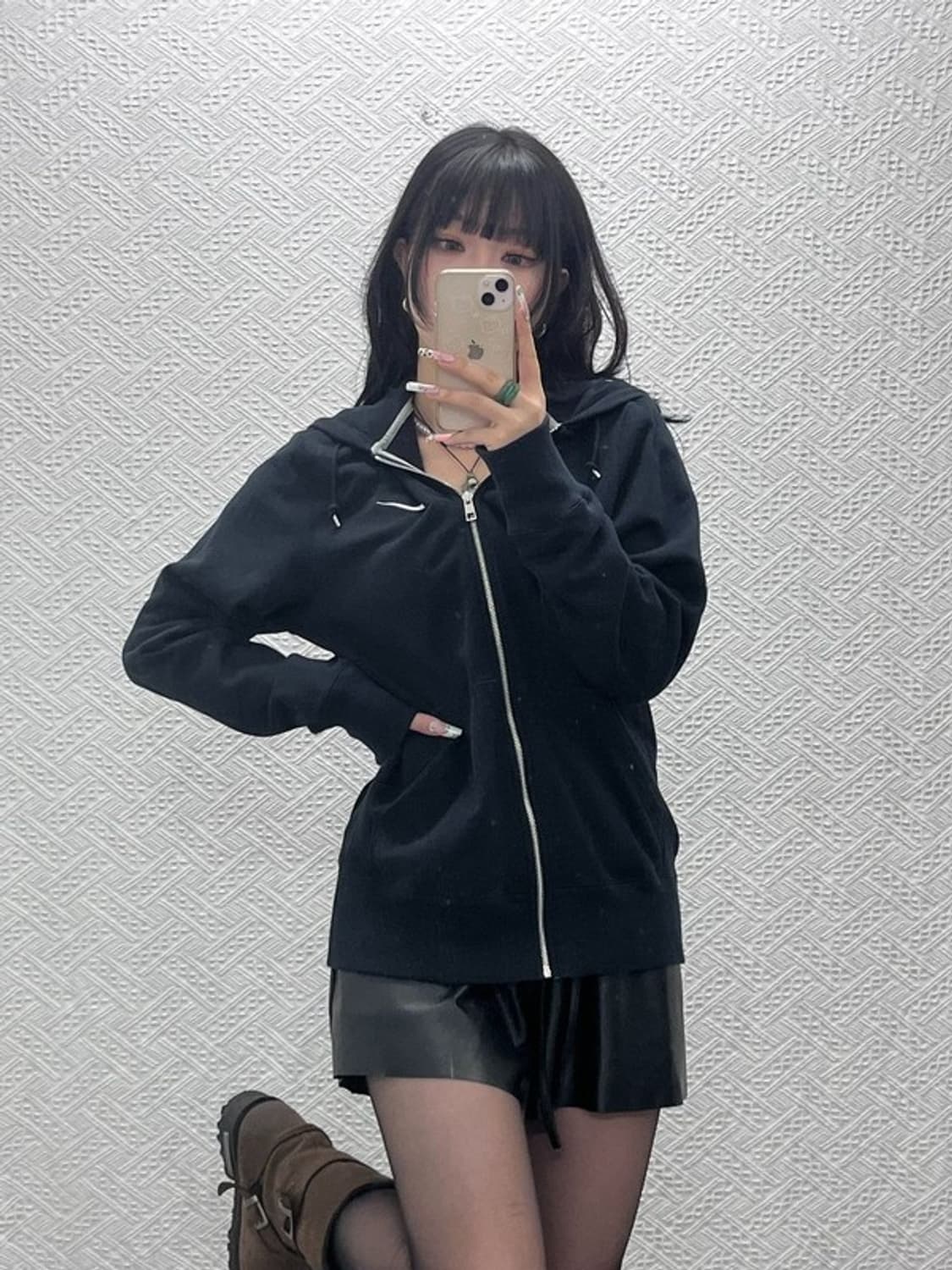 나이키 스우시 캐주얼 스포티 빈티지 후드집업 L C11470 상품이미지1
