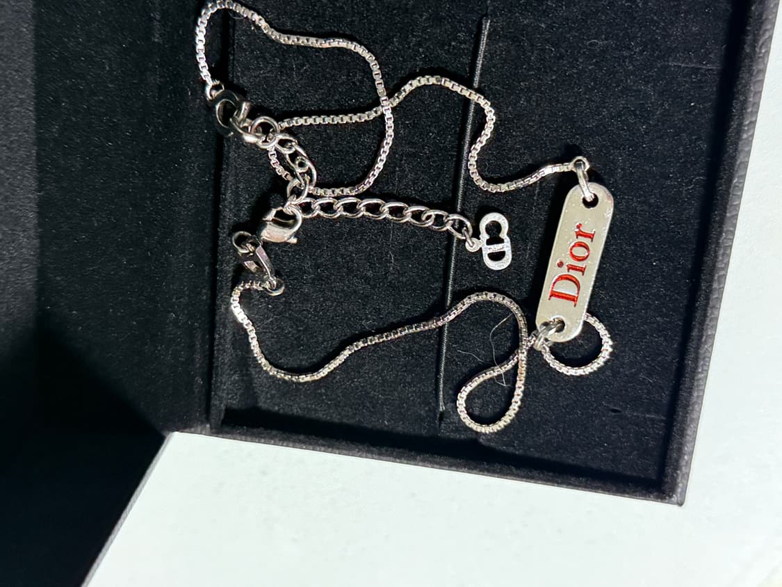 디올 Dior 은장 로고 바 목걸이 상품이미지2