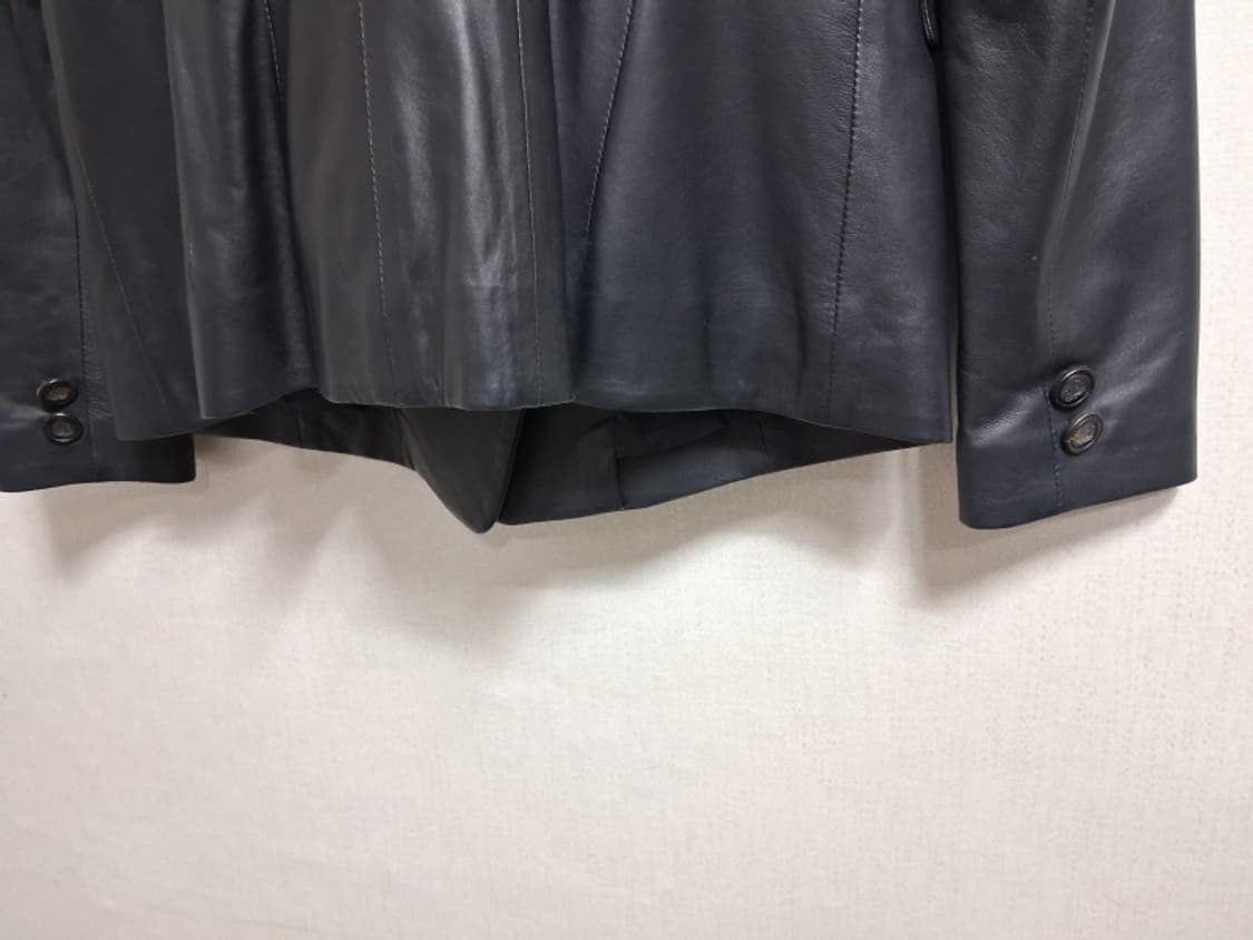 JIGOTT 블랙양가죽쟈켓 여성슬림형 마른XS44사이즈  상품이미지8