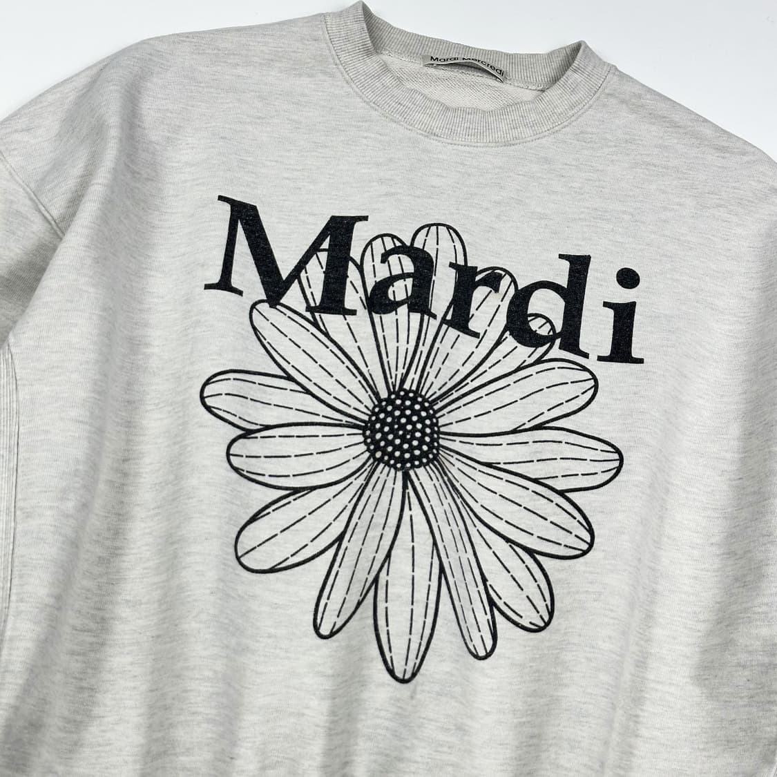 마르디 메크르디 베이직 박시핏 맨투맨 그레이 Free 상품이미지3