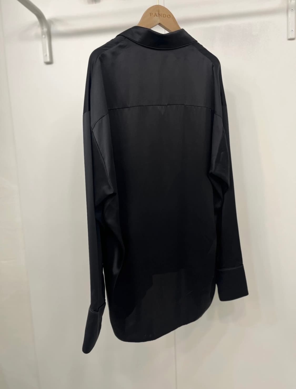 알렉산더왕 블랙 실크 셔츠 S 상품이미지3