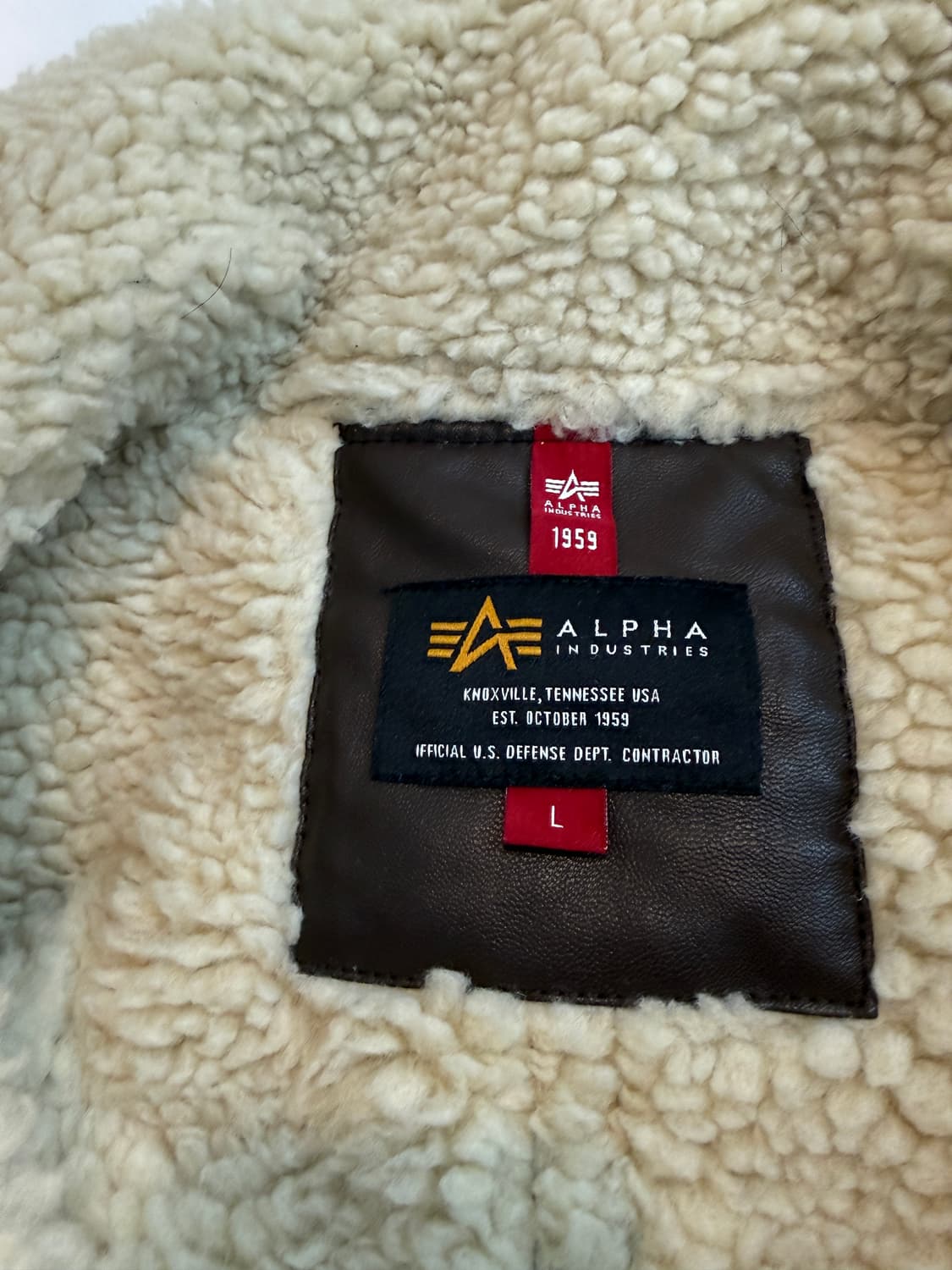 알파인더스트리 몽키타임 콜라보 B-3 무스탕 L/실측 2XL 상품이미지3