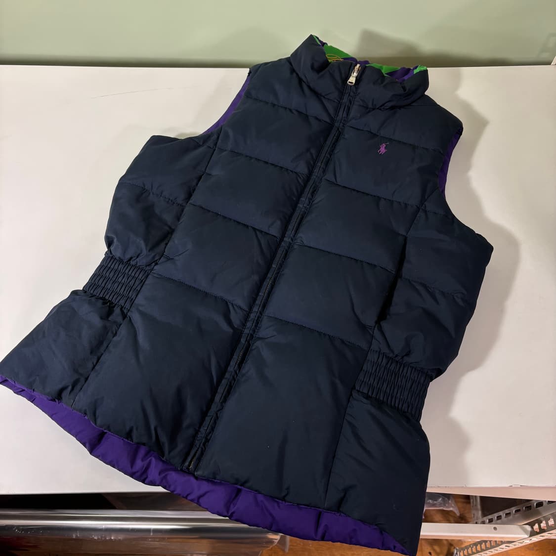 12-14Y 폴로랄프로렌 키즈 네이비 리버시블 패딩베스트 상품이미지2