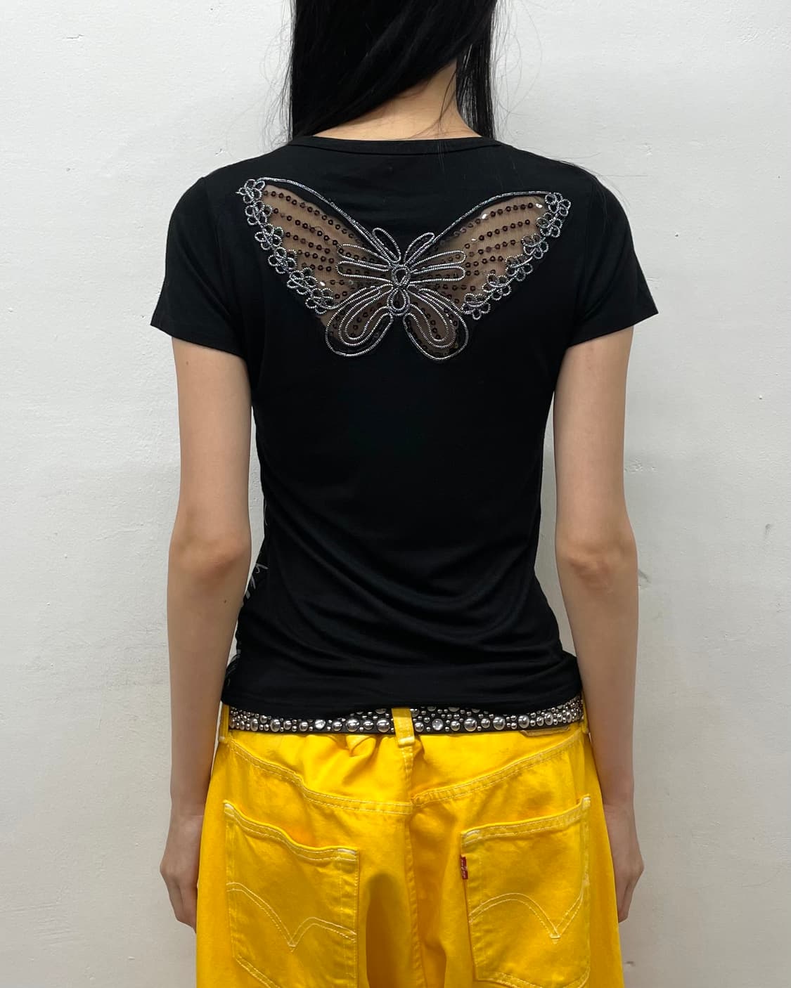 OSQZ Butterfly Cubic Mash T-shirt  상품이미지3
