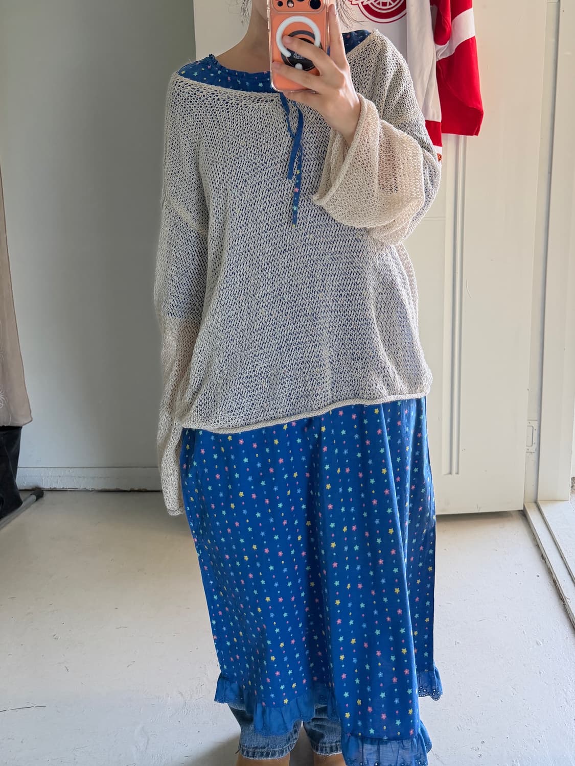 일본빈티지 모리 키치 별 원피스 상품이미지3