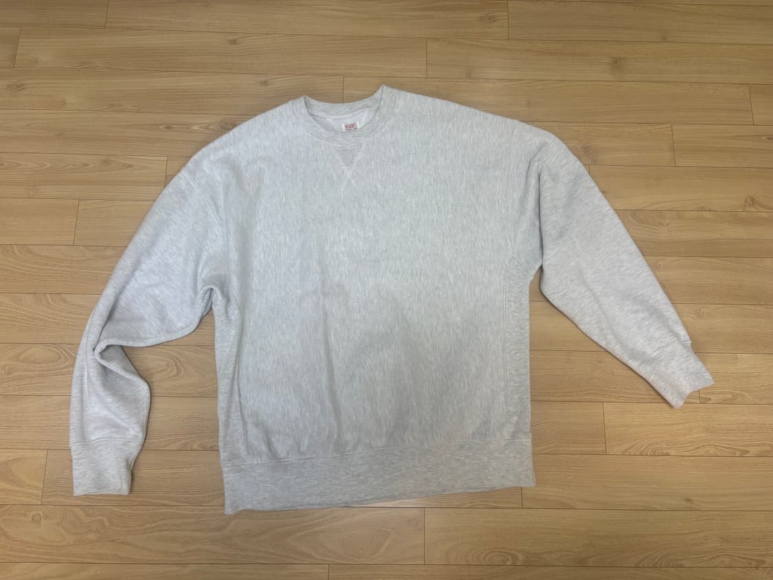 아웃스탠딩 REVERSE HEAVY SWEAT MELANGE GRAY 상품이미지1
