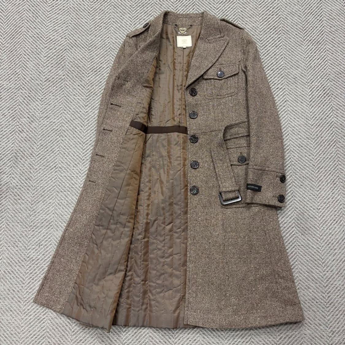 mcm 벨티드 울 코트 v2667 상품이미지5