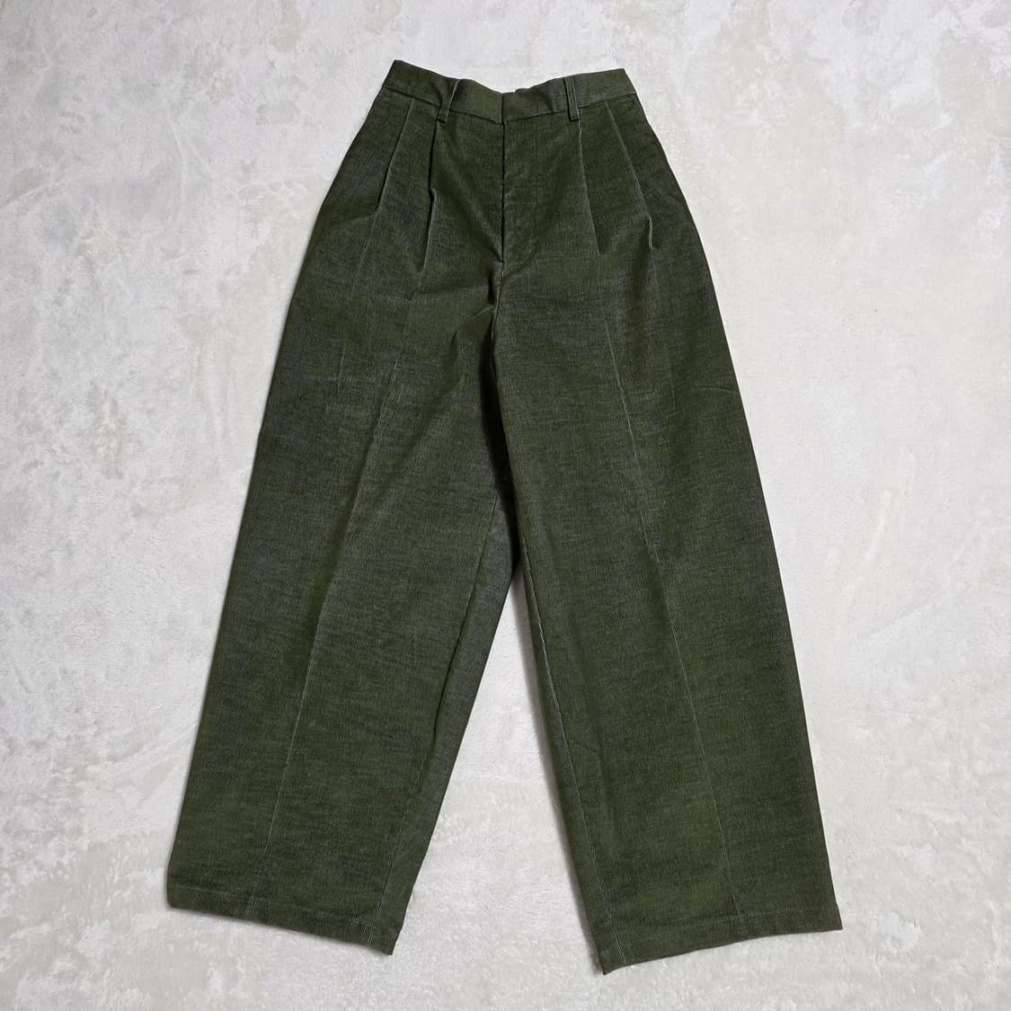 (2)여성 YUE HIGH-END 와이드 배기핏 코듀로이 팬츠 상품이미지1