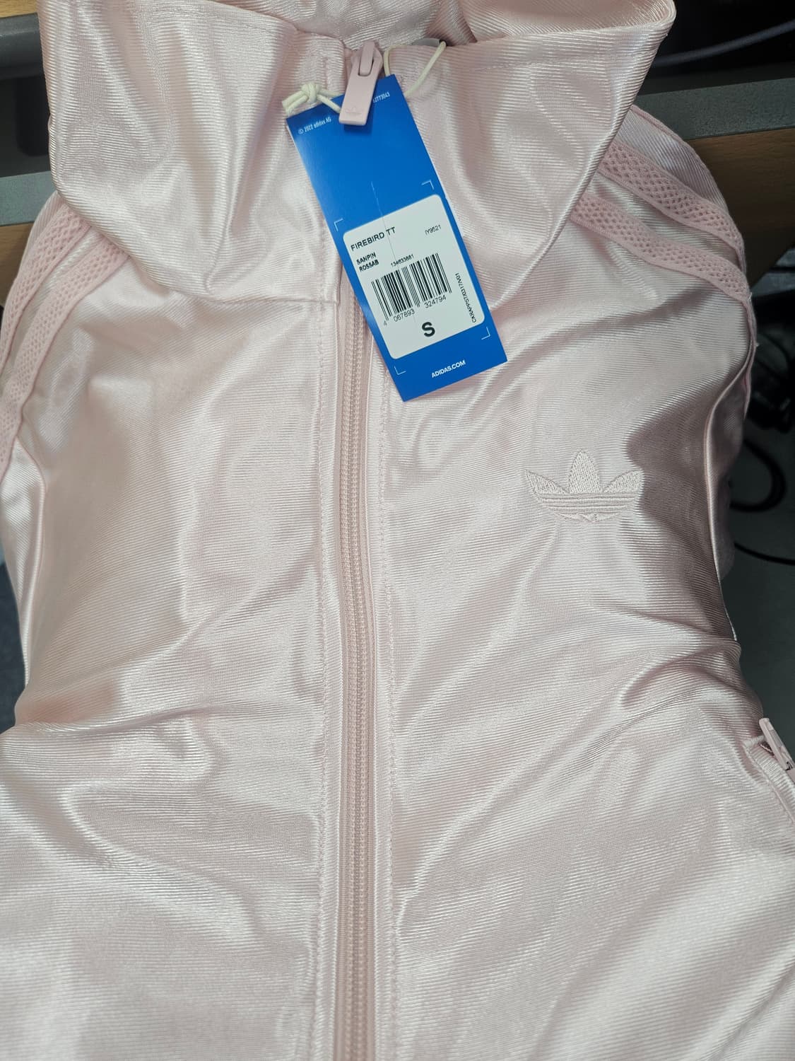택 새제품) 아디다스 파이어버드 트랙탑 샌디핑크 s 상품이미지3