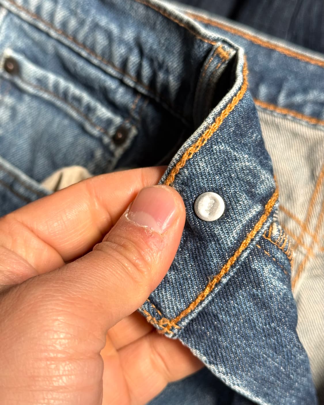 리바이스 505 레귤러핏 데님 팬츠 33 상품이미지3