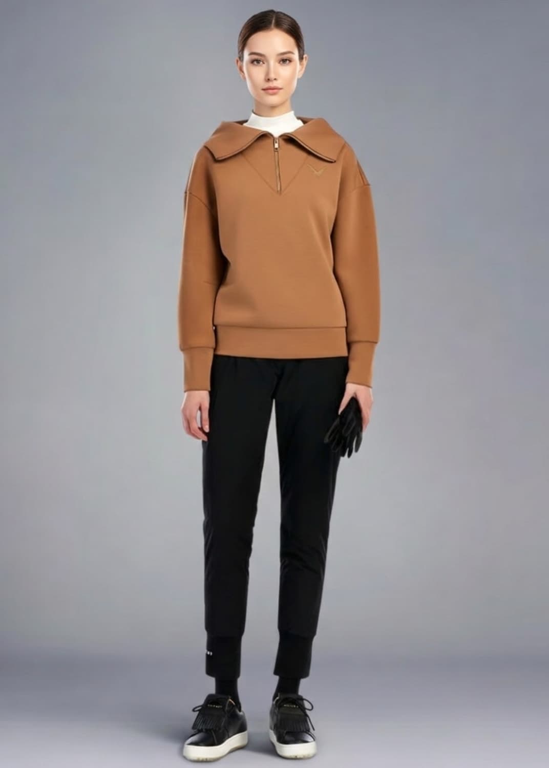 캘러웨이 여성골프복 신상빅로고 와이드넥 맨투맨 90사이즈 상품이미지1