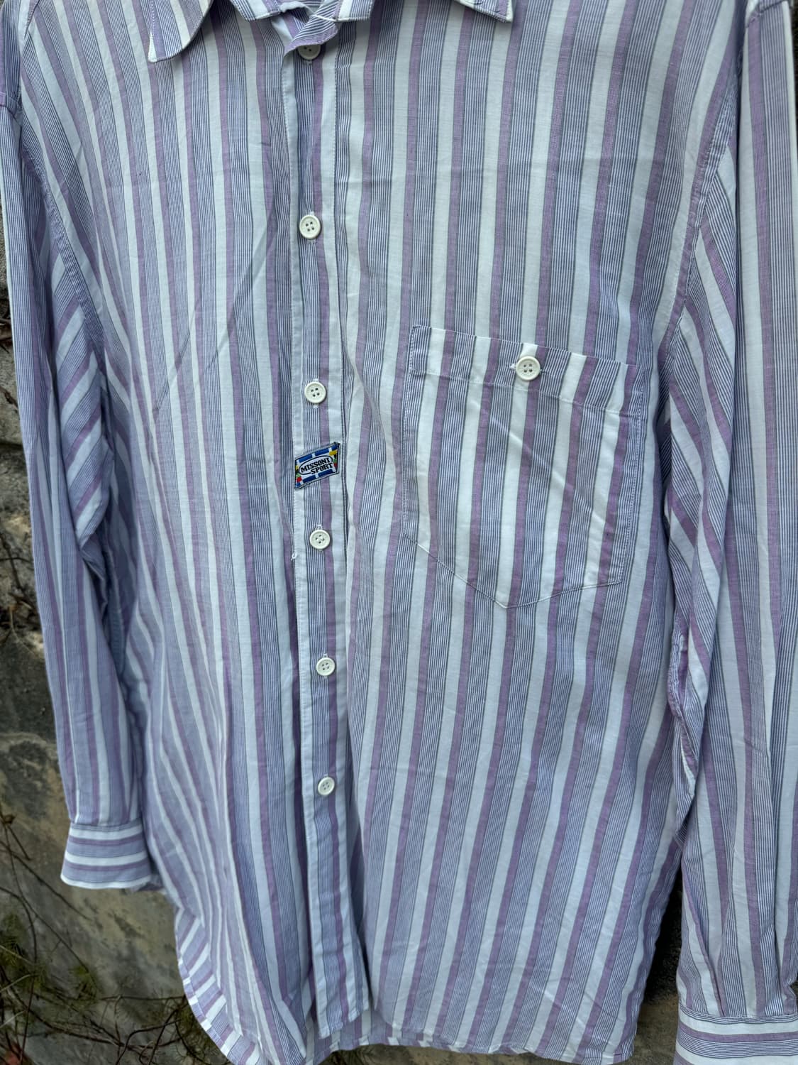 미쏘니 스포츠 made in italy 유럽 빈티지 스트라이프 셔츠 상품이미지4