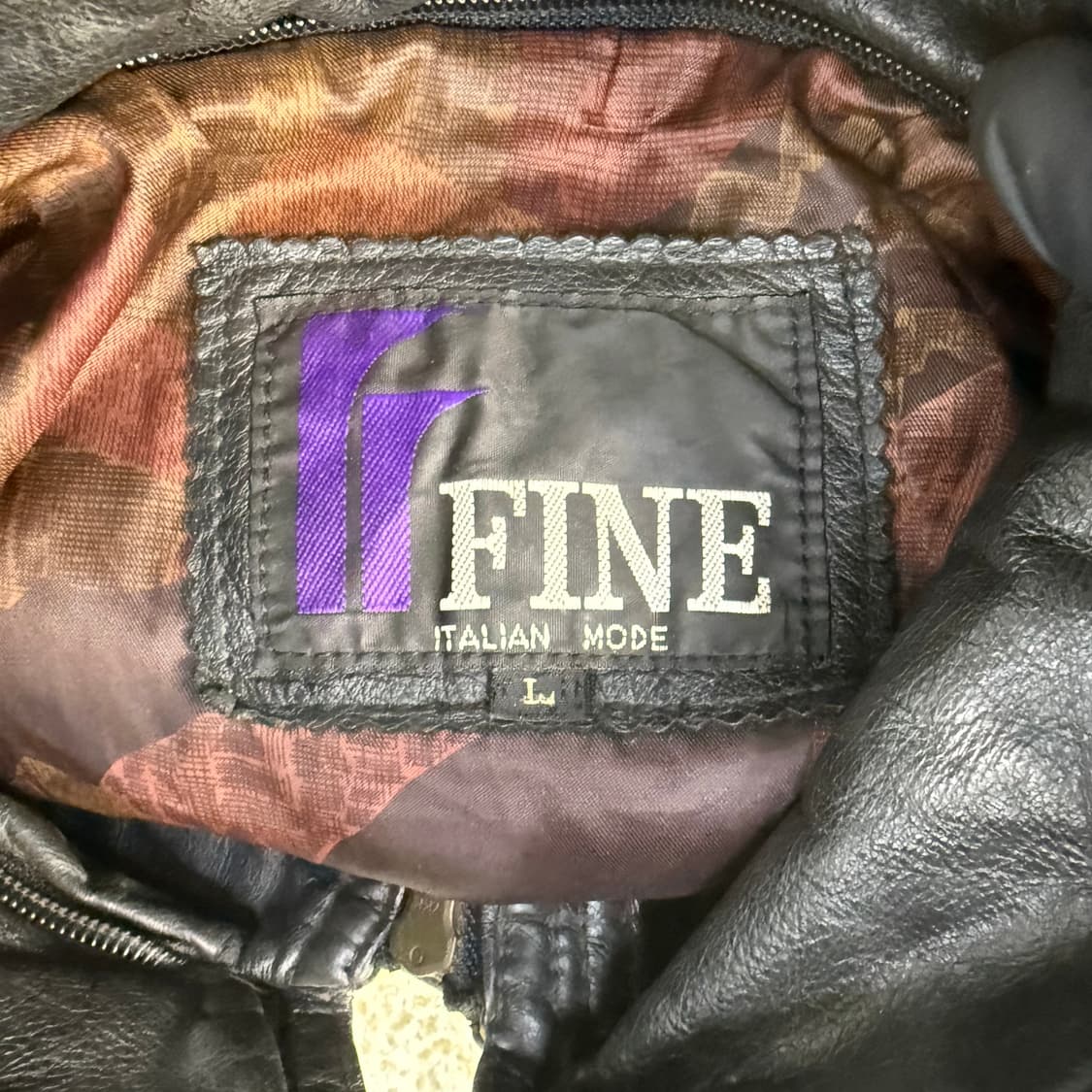 L FINE 빈티지 소가죽 레더 자켓 0122T1 상품이미지3