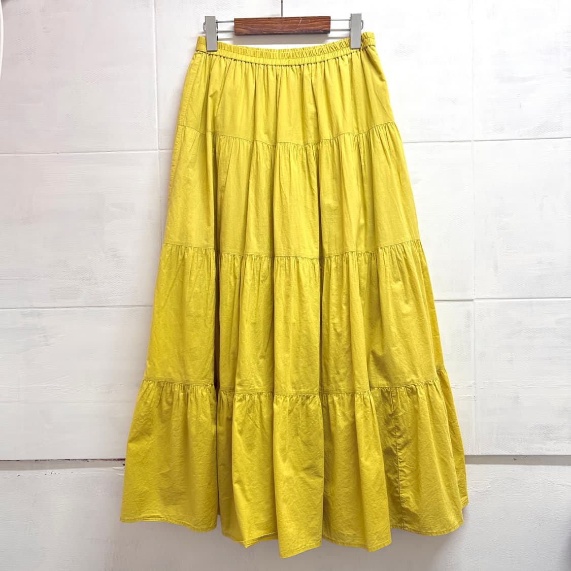 GU 옐로우 캉캉 모리걸 롱 스커트  JPN  상품이미지1