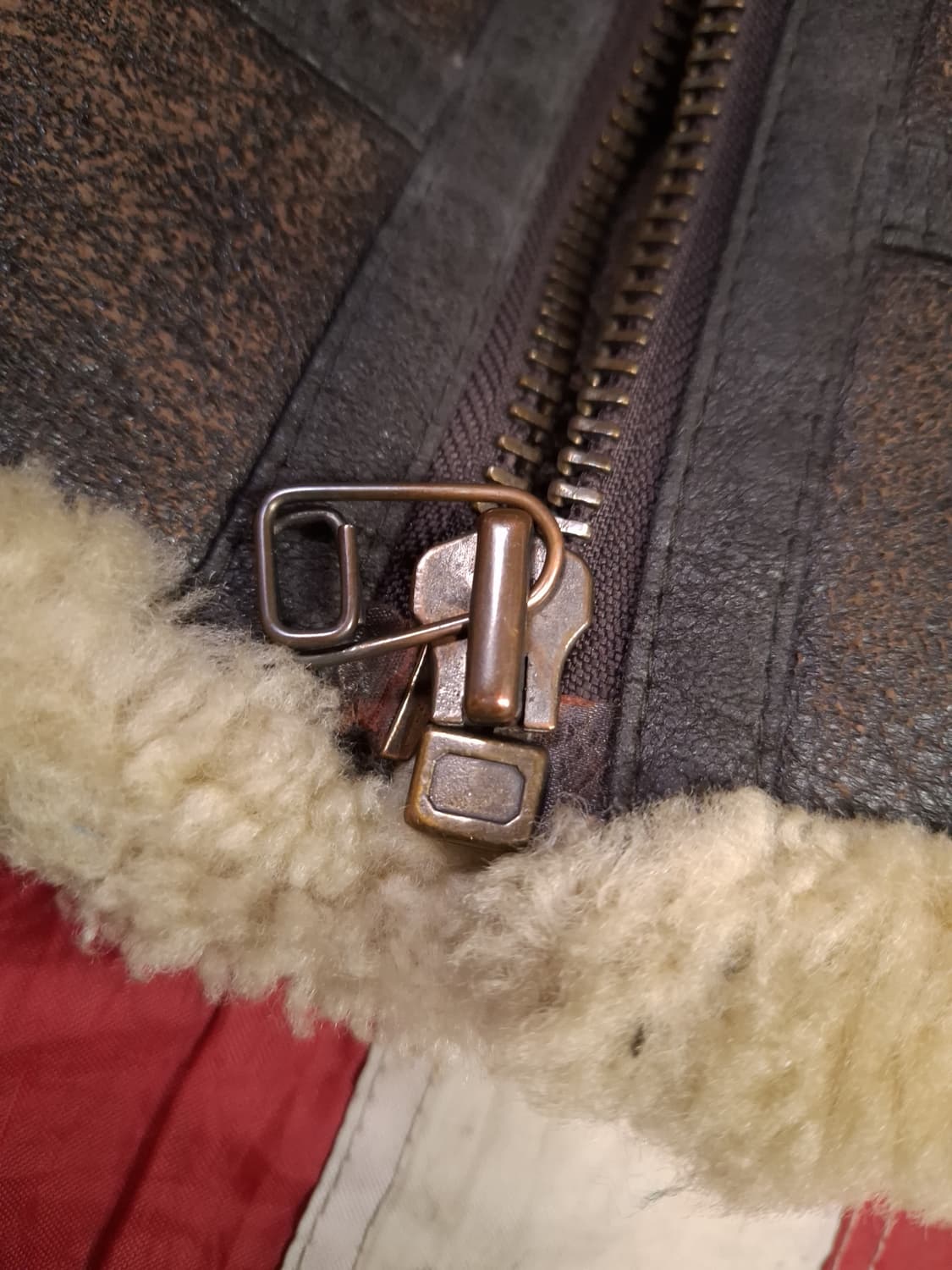 미공군 B-3 TYPE 천연가죽 항공 폭격기 무스탕 상품이미지3