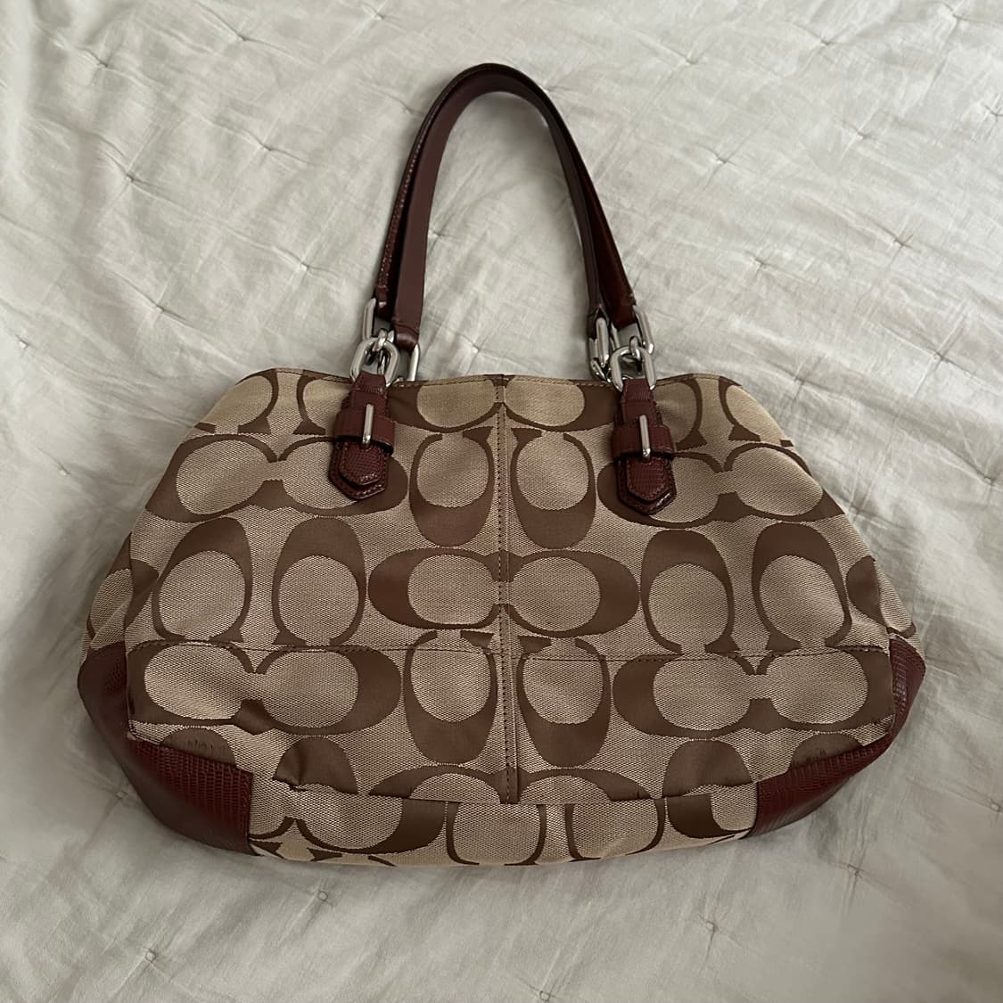 Coach 코치 시그니처 브라운 버킨 숄더백 빈티지 y2k 상품이미지10