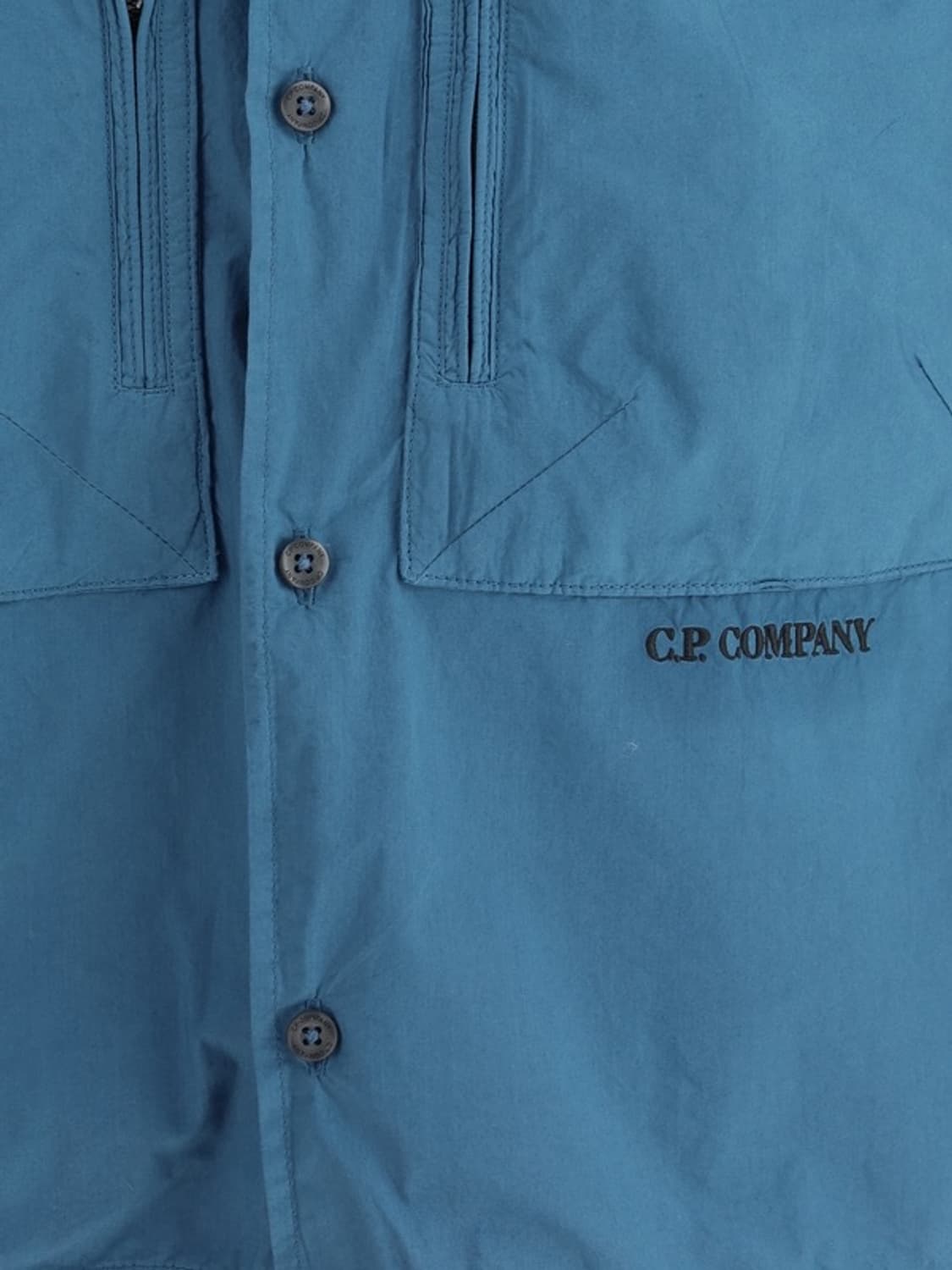 C.P. COMPANY 로고 자수 더블 포켓 셔츠 자켓 상품이미지3