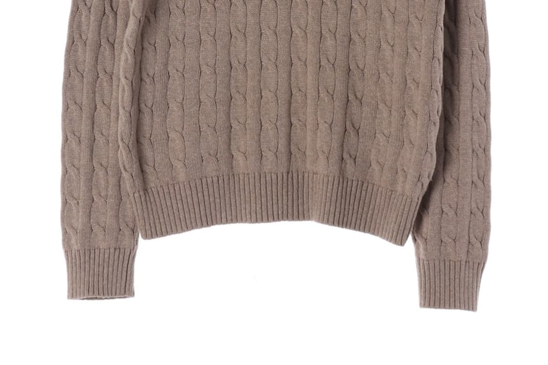 폴로 랄프로렌 라운드넥 꽈배기 니트 L 상품이미지4