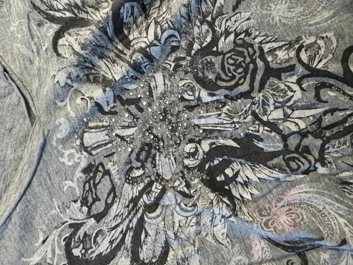 Y2K 일본 갸루 디테일 반팔 상품이미지3