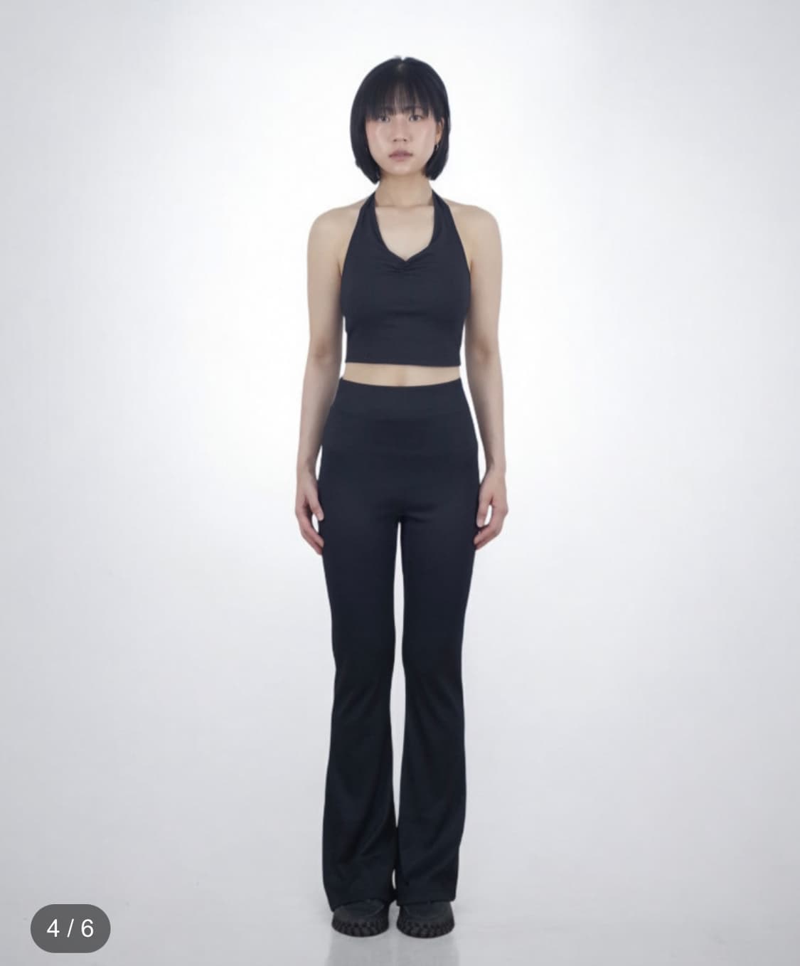 Earthjigu 어스지구 에어리 부츠컷 레깅스 블랙 상품이미지2