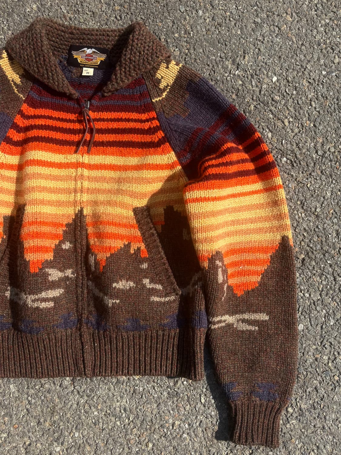 90s 할리데이비슨 카우하이드 싱글 라이더 자켓 상품이미지4